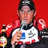 Frank Schleck bei der Pressekonferenz nach seinem Sieg bei der Amstel Gold Race 2006
